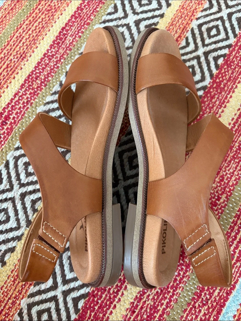 PIKOLINOS Navia Brandy Leather Slingback Sandals NWOB EU 35 / US 5-51/2